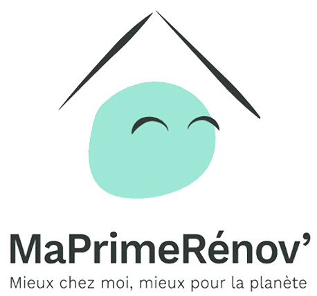 Logo MaPrimeRénov’, aide financière pour la rénovation énergétique des logements en France